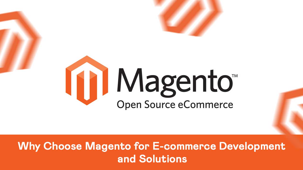 Image showcasing a laptop displaying the Magento logo and e-commerce website interface, highlighting the versatility and effectiveness of Magento for online business development